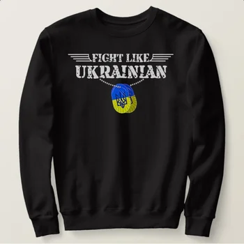 Ukrainas Zelensky - Cīnīties, Piemēram, Ukraiņu | Ukrainas Armijas Stila Krekli 100% Kokvilnas Gadījuma Vīriešu Apģērbu Modes Streetwear